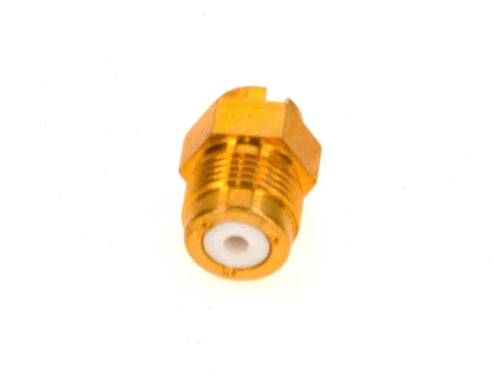 BOSCH Verschluss- schraube in goldener Farbe mit einem weißen Innenkörper, geeignet für verschiedene Befestigungsanwendungen.